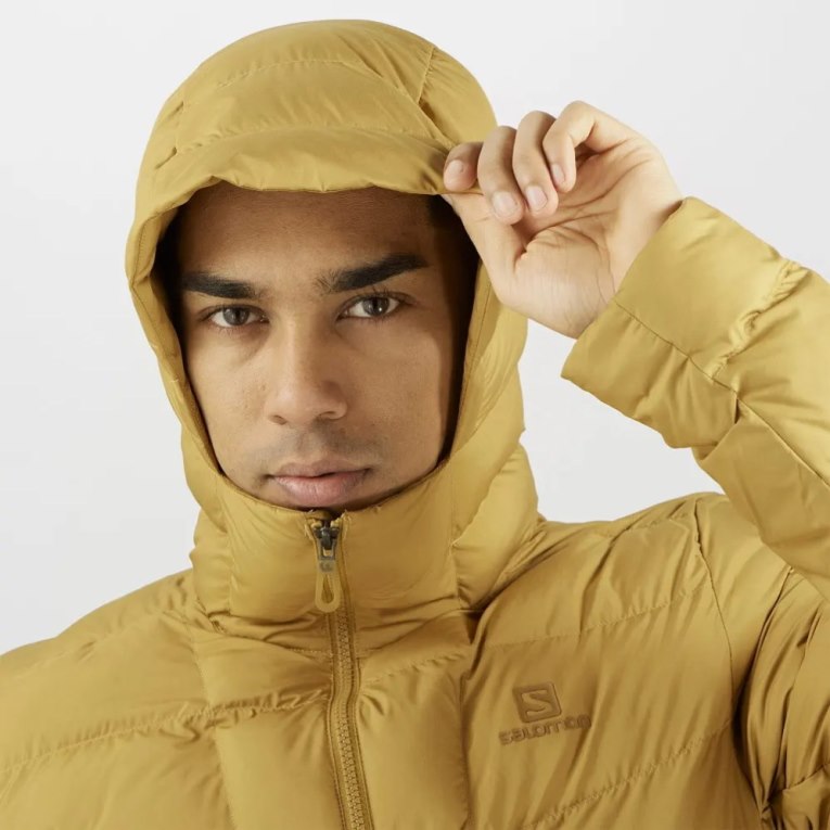 Yellow Salomon Essential Xwarm Men's Insulated Jackets | IE OW1725